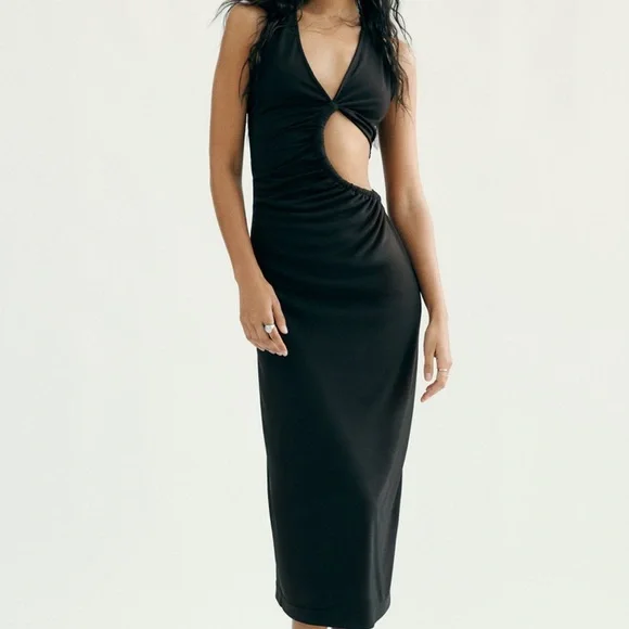 Zara black summer cut out Zara dress